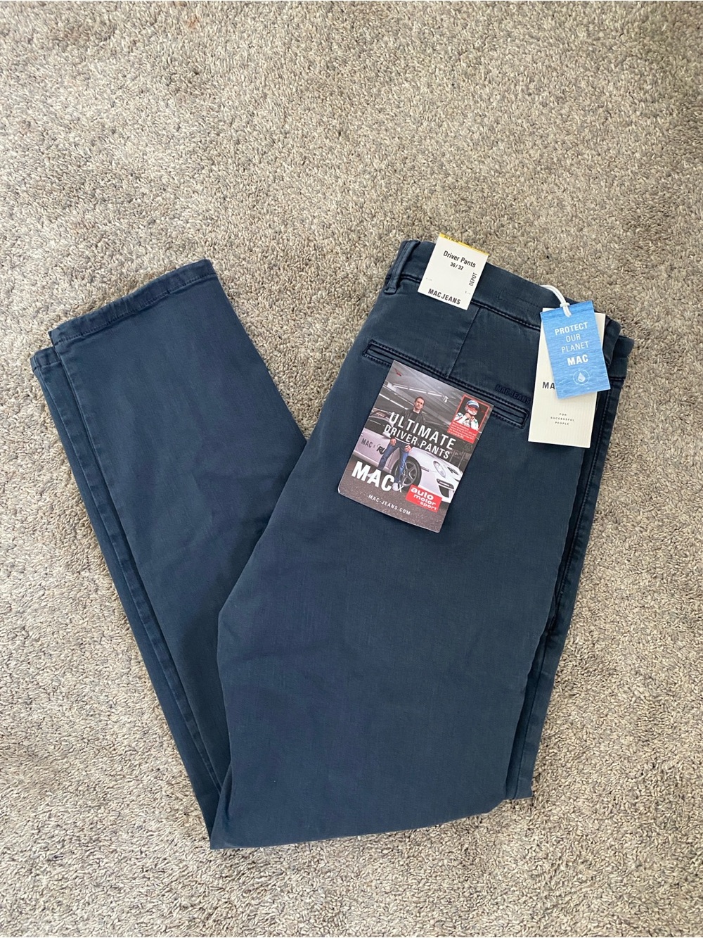 NEW✨ MAC JEANS Driver Pants 36/32 blue